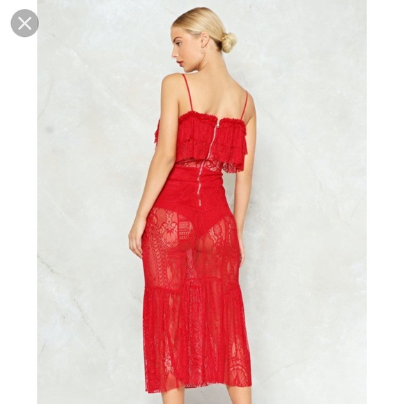 NWT Lace Midi Dress - Picture 2 of 3